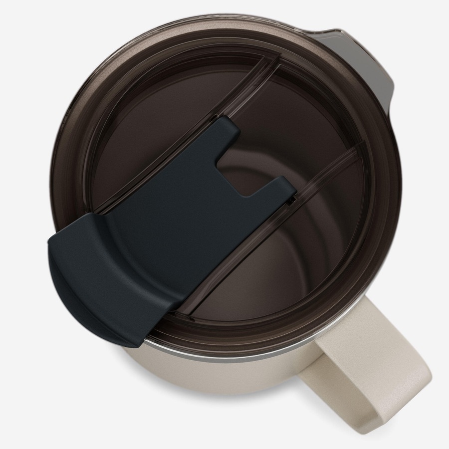 Quechua 0.5 L Stainless Steel Mug 900, For Camping, Hiking/Trekking Beige