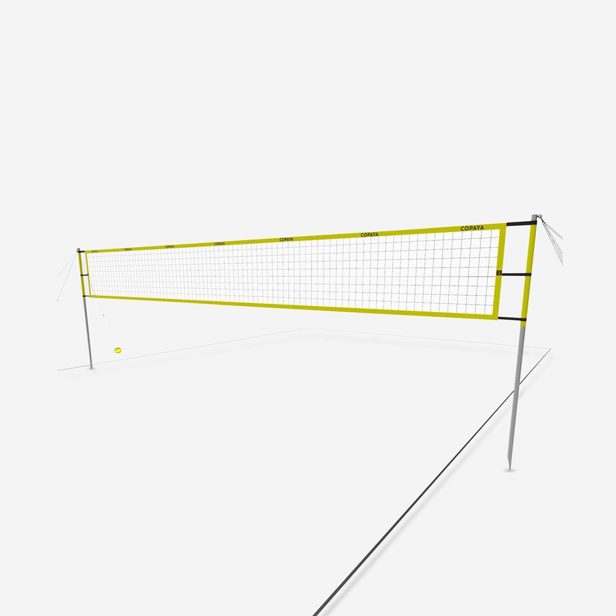 Kipsta Beach Volley Ball Set Official Dimensions Bv900 Yellow