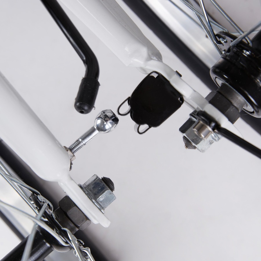 Btwin Folding Bike Tilt 120 Adj 20 Inch 6 Speed White