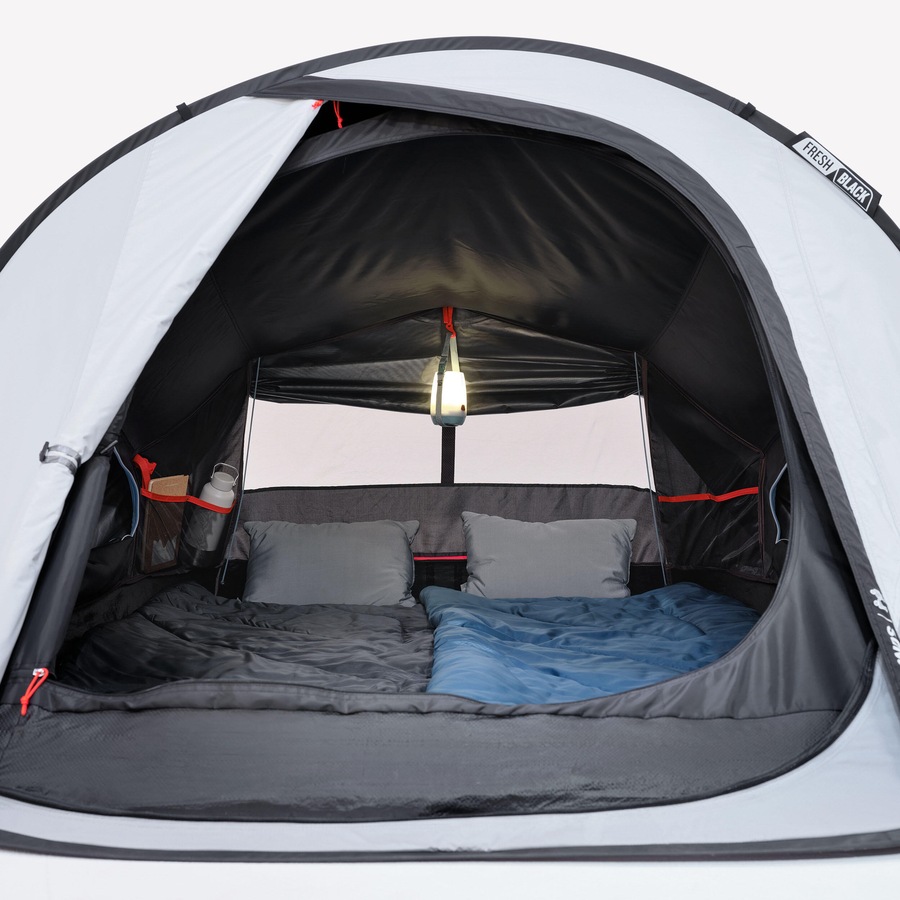 Quechua Camping Tent 2 Seconds 2 Person Fresh&Black