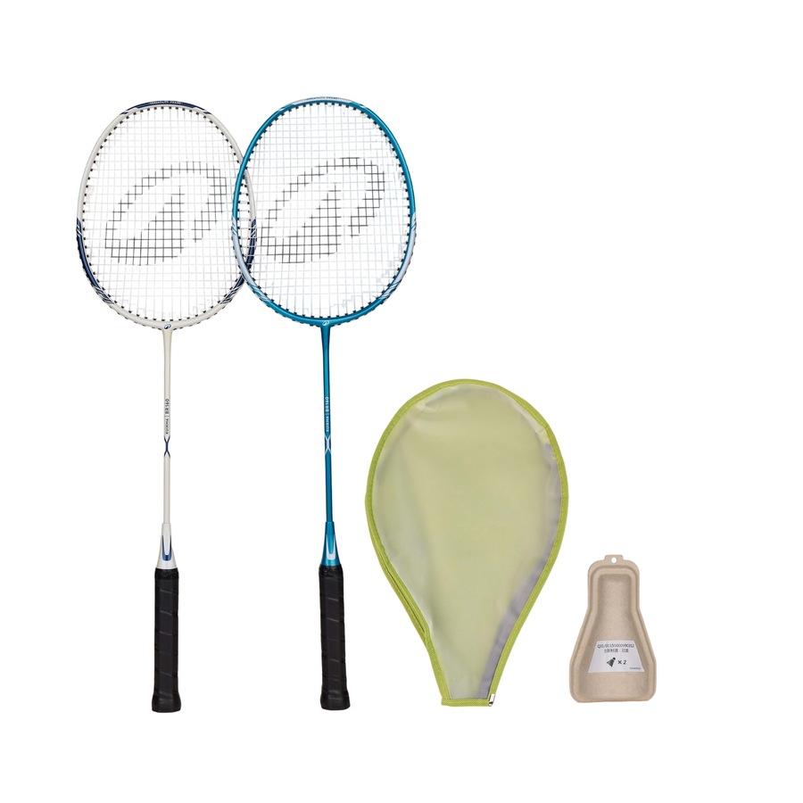 Buy Decathlon Adult Beginner Badminton Racket Br 160 Set White Peacock ...