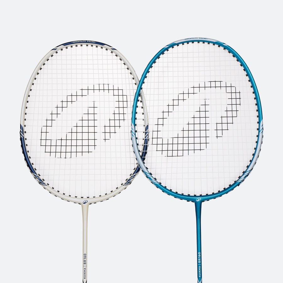 Buy Decathlon Adult Beginner Badminton Racket Br 160 Set White Peacock ...