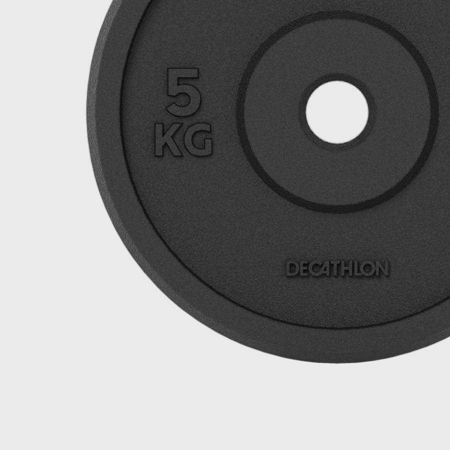 Corength Weight Training 5 Kg 28 Mm 80% Recycled Cast Iron Plate