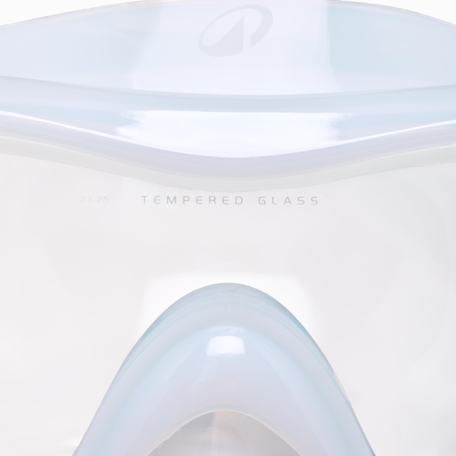 Decathlon Kids’ Snorkelling Comfort Anti Fog Mask Dry Top Snorkel Set, 100 White