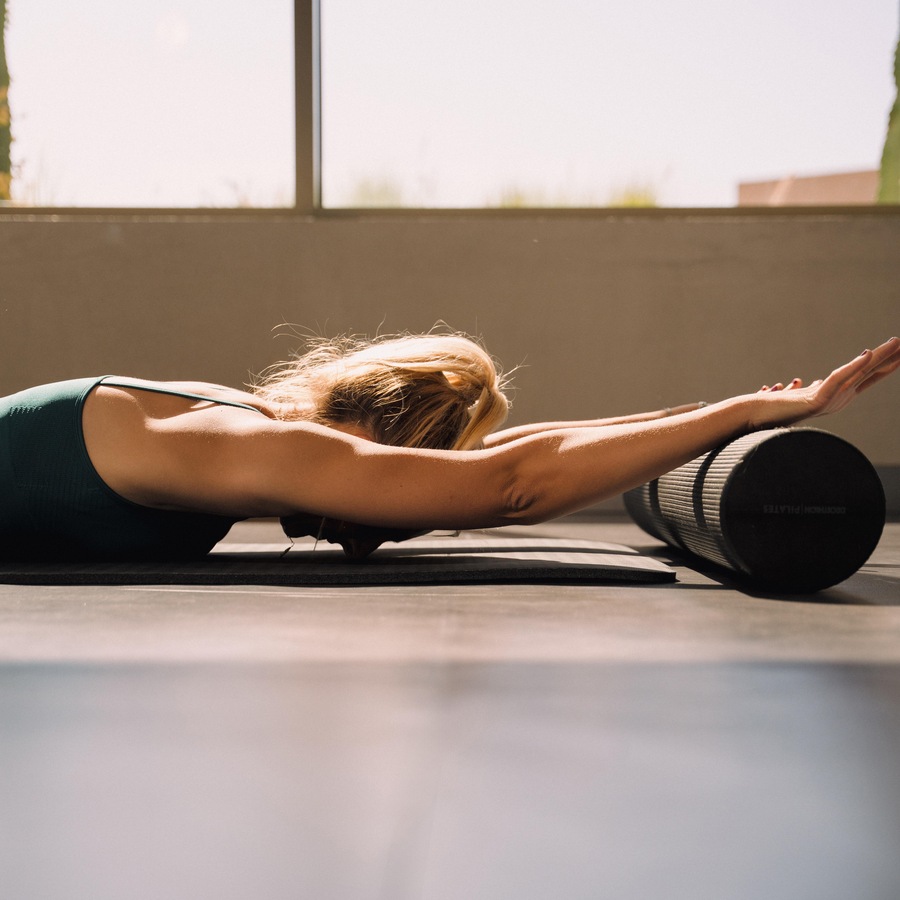 Domyos Pilates Foam Roller Length 90 Cm Diameter 15 Cm Black