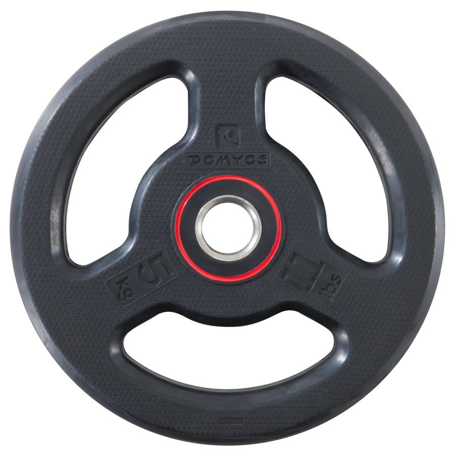 Corength Rubber Weight Disc With Handles 28Mm 5Kg