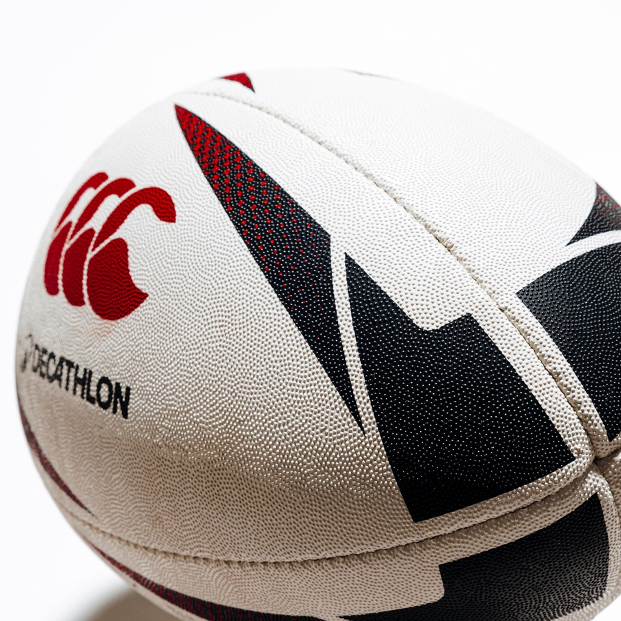 Offload Size 4 Rugby Training Ball Black & Red
