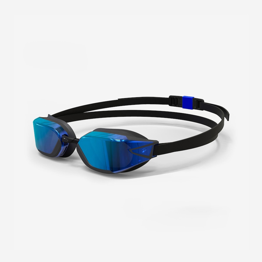 Decathlon Swimming Goggles One Size Fits All Bfast Black Mirror Blue New Anti Fog