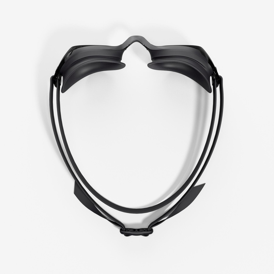 Decathlon Swimming Goggles One Size Fits All Bfit Black Smoked Lenses