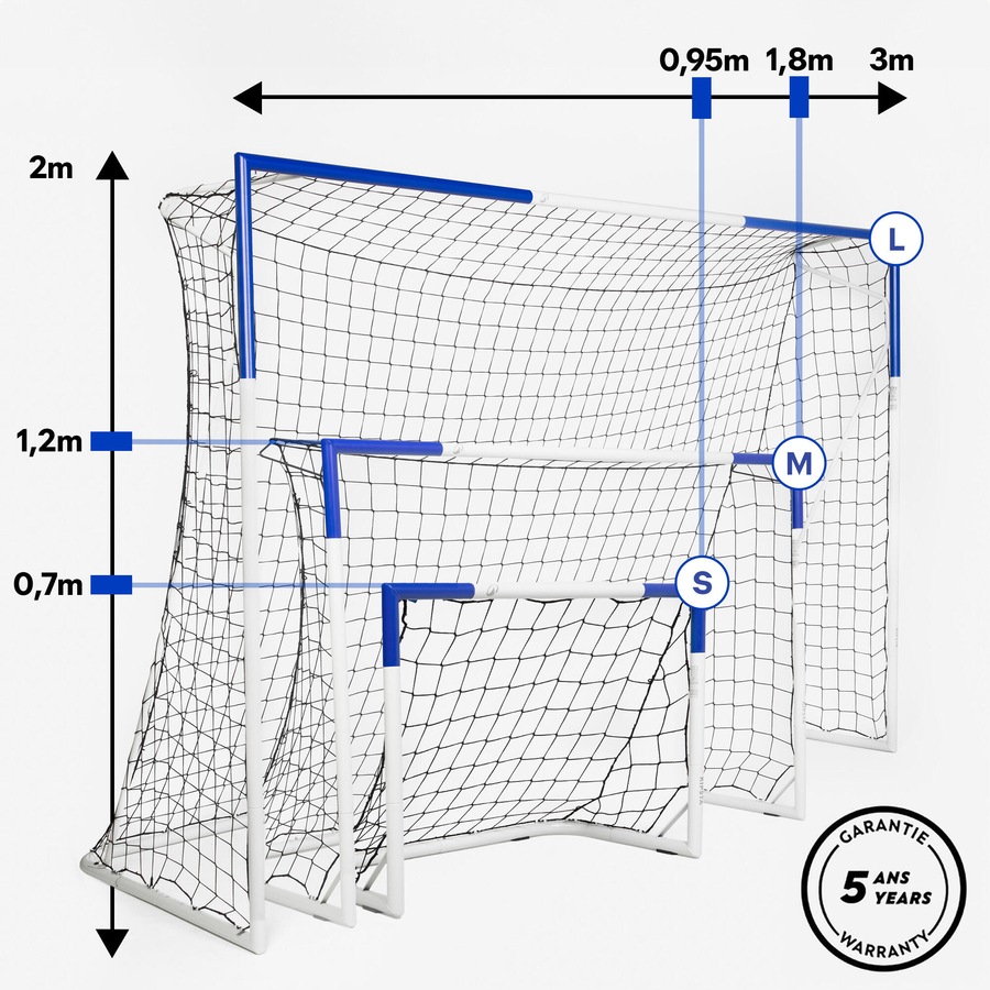 Kipsta Football Goal (95 Cm X 70 Cm) Classic S White
