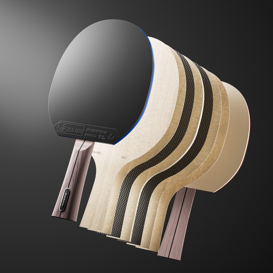 Kuikma Table Tennis Ittf Club High Level All Round Bat Ttr 990* Pro Alc 9*