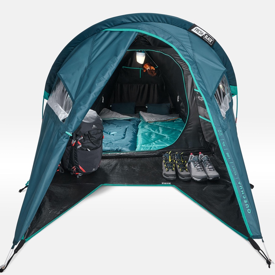 Quechua Camping Tent Mh100 Xl 2 P Fresh&Black