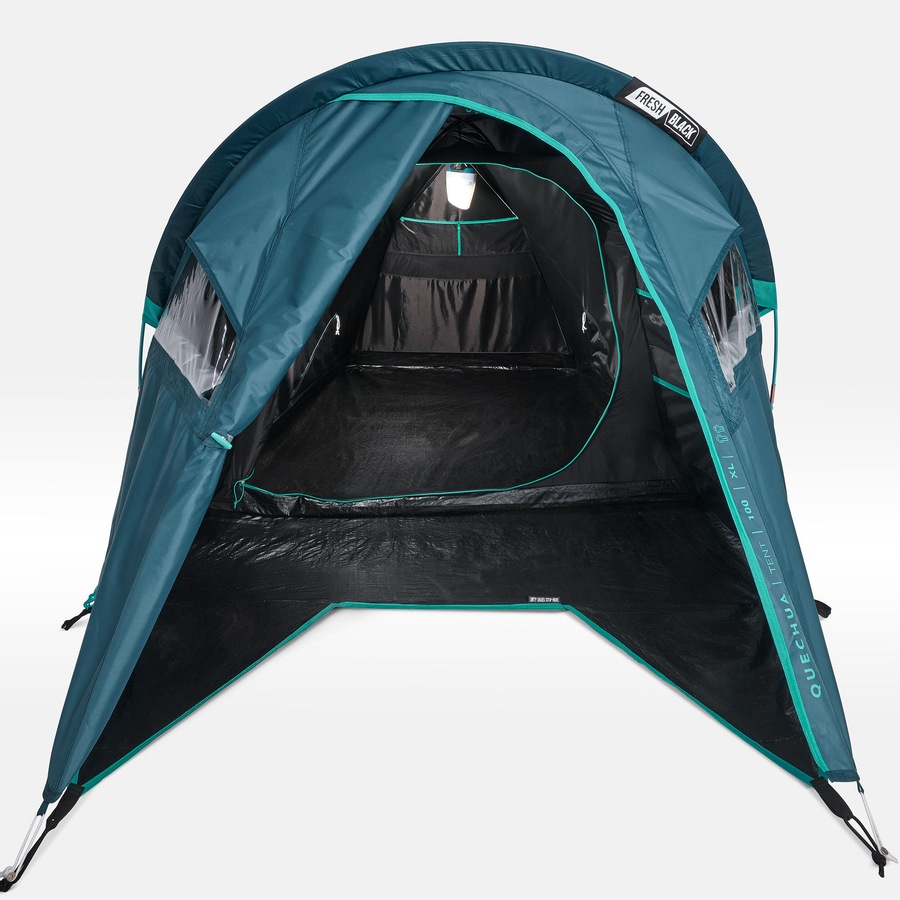 Quechua Camping Tent Mh100 Xl 2 P Fresh&Black
