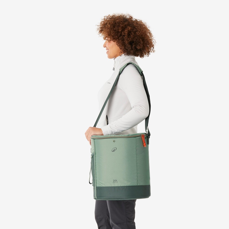 Quechua Flexible, Insulated, Compact Cooler Box 100 20 Litres For Camping