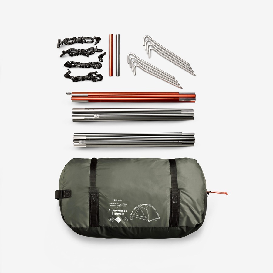 Simond Three Person Trekking Dome Tent Mt500