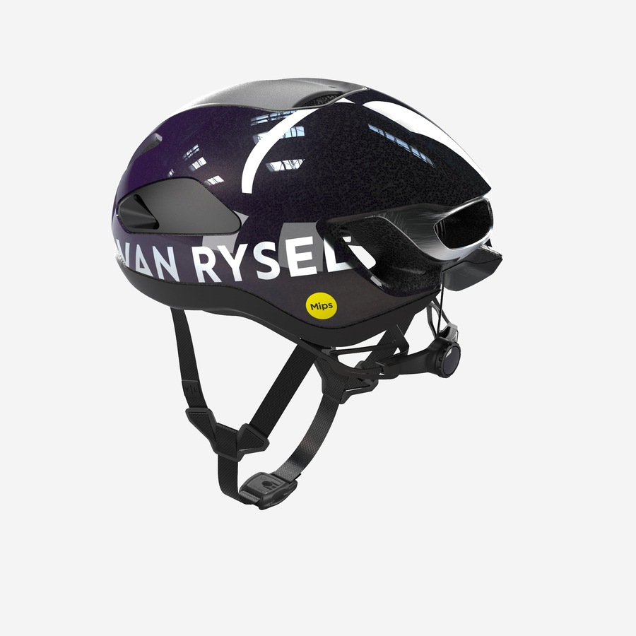 Van Rysel Aero Road Cycling Helmet Rcr F Mips Purple