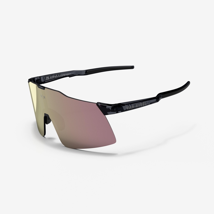 Van Rysel Cycling Cat 3 Sunglasses Roadr 900 Perf Light Translucent Black