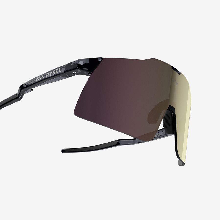 Van Rysel Cycling Cat 3 Sunglasses Roadr 900 Perf Light Translucent Black