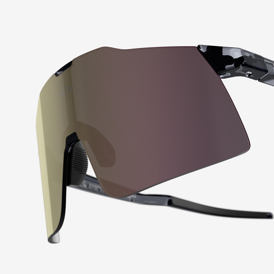 Van Rysel Cycling Cat 3 Sunglasses Roadr 900 Perf Light Translucent Black