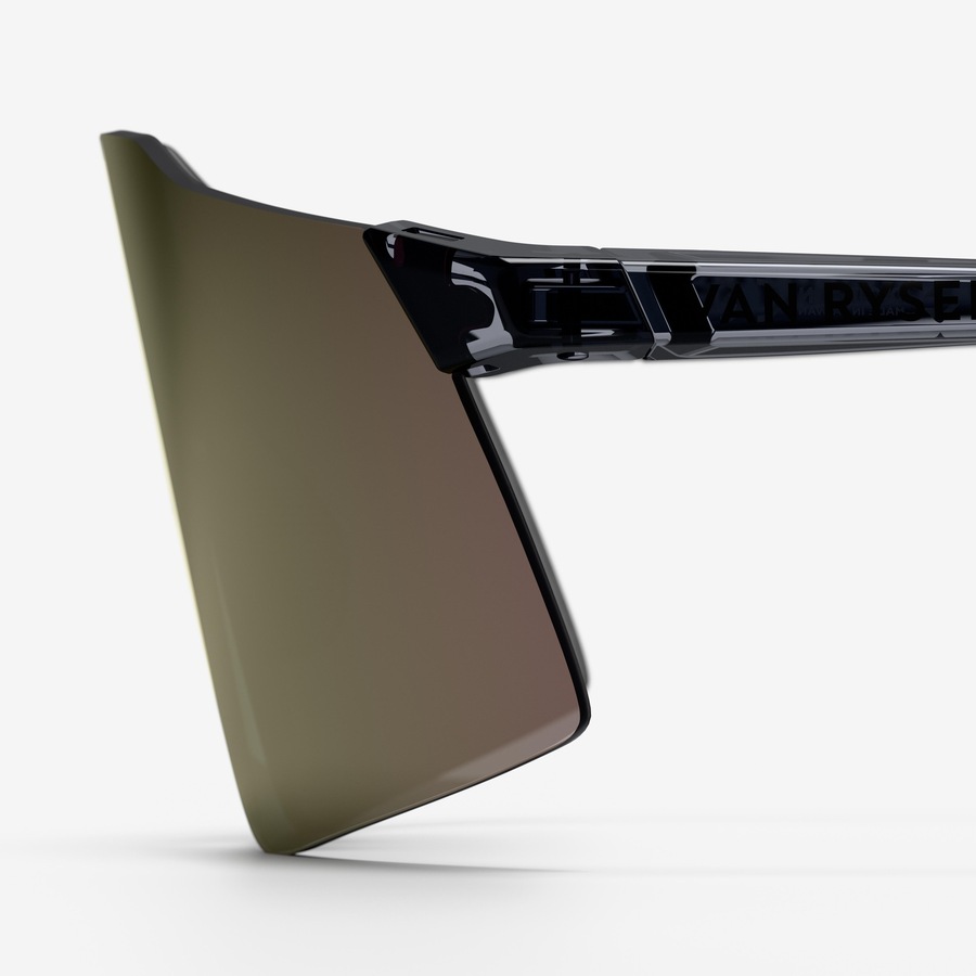 Van Rysel Cycling Cat 3 Sunglasses Roadr 900 Perf Light Translucent Black