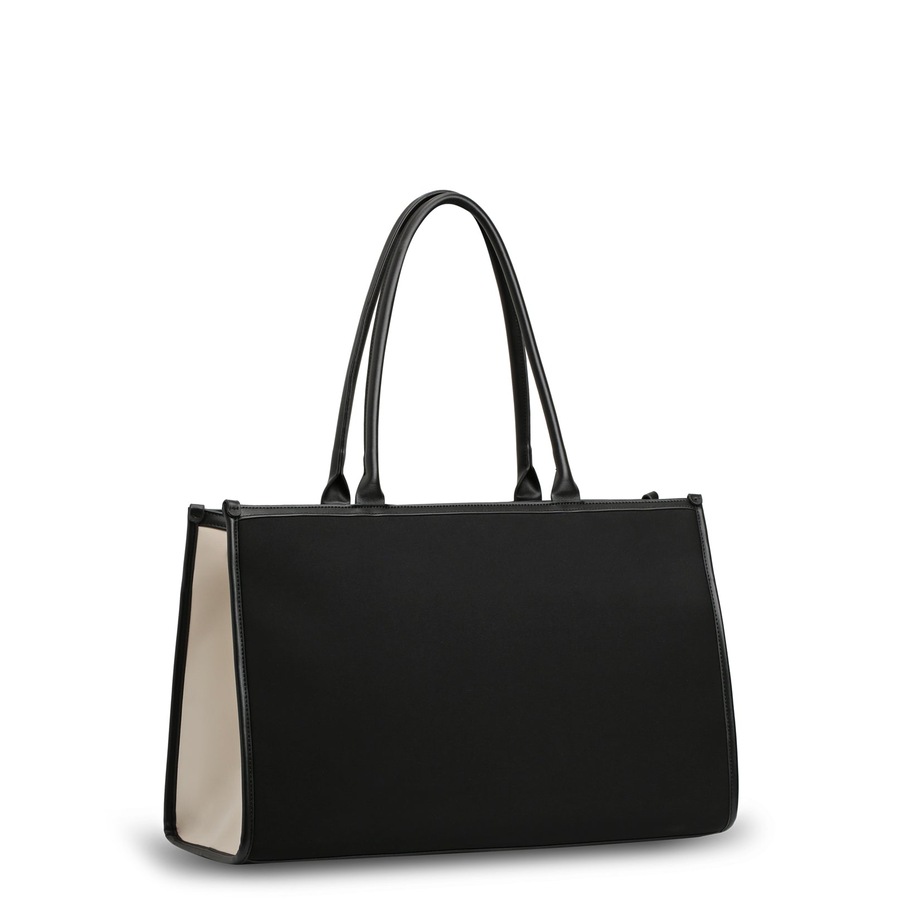 Prene - The Era Bag (BLACK/CREAM CONTRAST) Neoprene Tote Bag