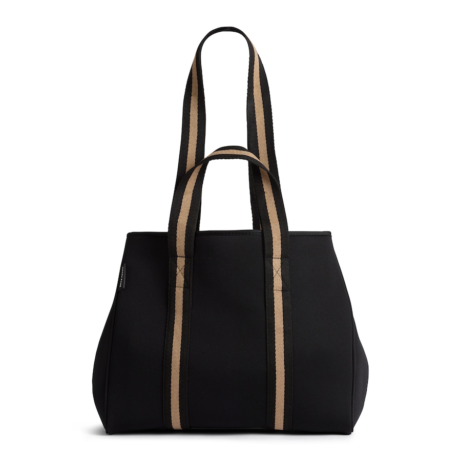 Prene - The Gigi Bag (BLACK/BEIGE) Neoprene Tote Bag