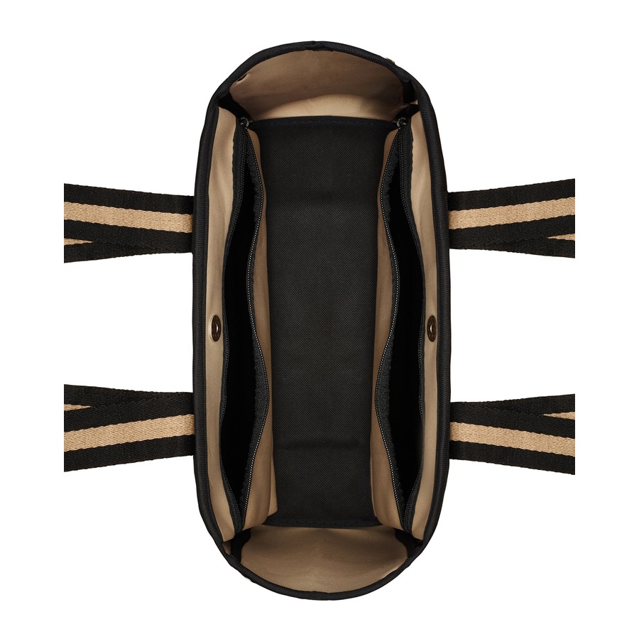 Prene - The Gigi Bag (BLACK/BEIGE) Neoprene Tote Bag