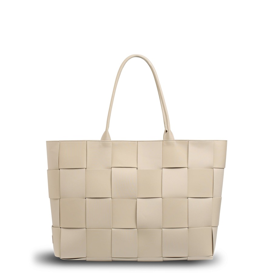 Prene - The Holiday Bag (BUFF BEIGE) Woven Neoprene Large Tote Bag