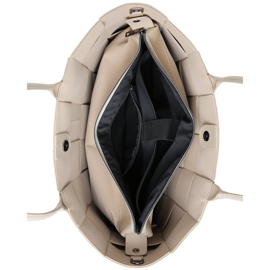 Prene - The Holiday Bag (BUFF BEIGE) Woven Neoprene Large Tote Bag