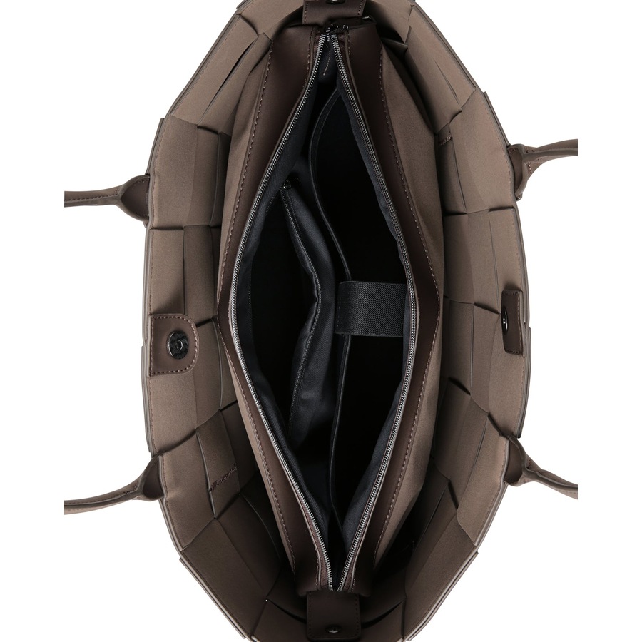 Prene - The Holiday Bag (COCOA) Woven Neoprene Large Tote Bag