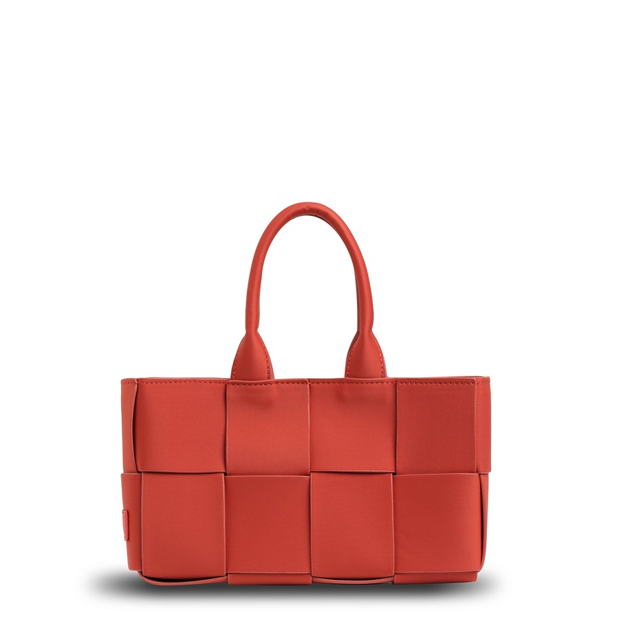 Prene - The Martini Bag (CHILLI RED) Woven Neoprene Mini Tote/Crossbody Bag