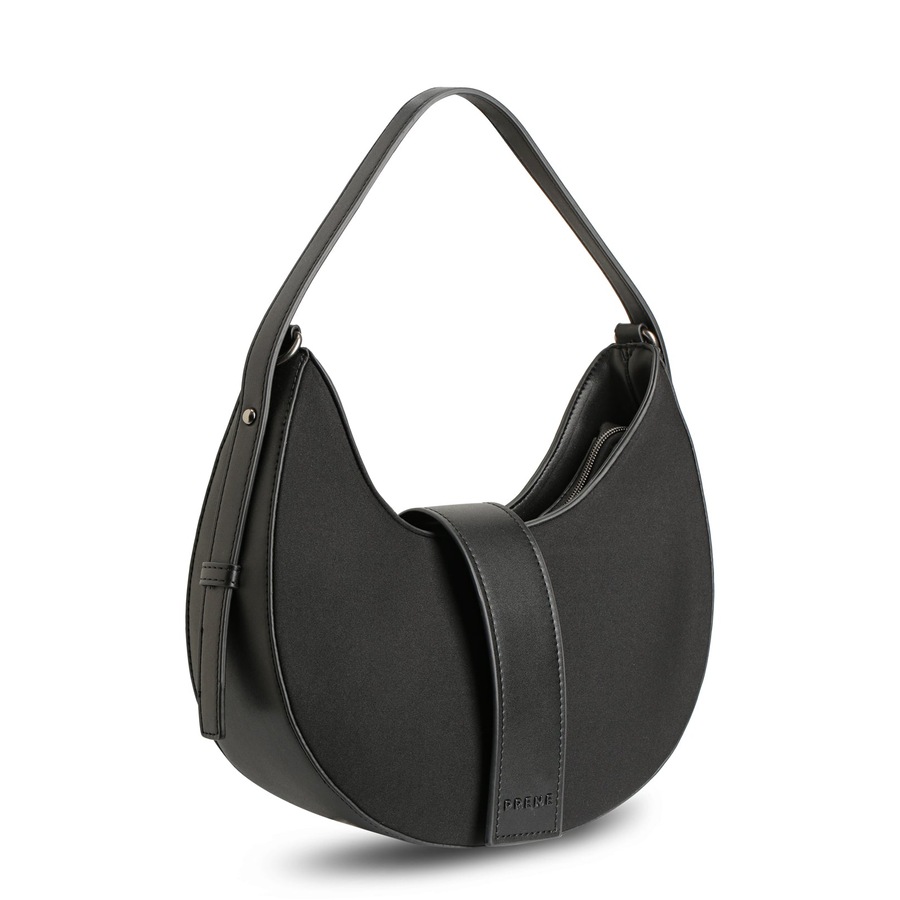 Prene - The Monroe Bag (MIDNIGHT BLACK) Neoprene Shoulder Bag