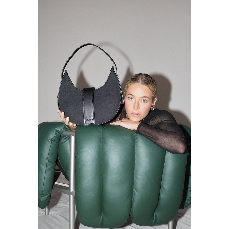 Prene - The Monroe Bag (MIDNIGHT BLACK) Neoprene Shoulder Bag