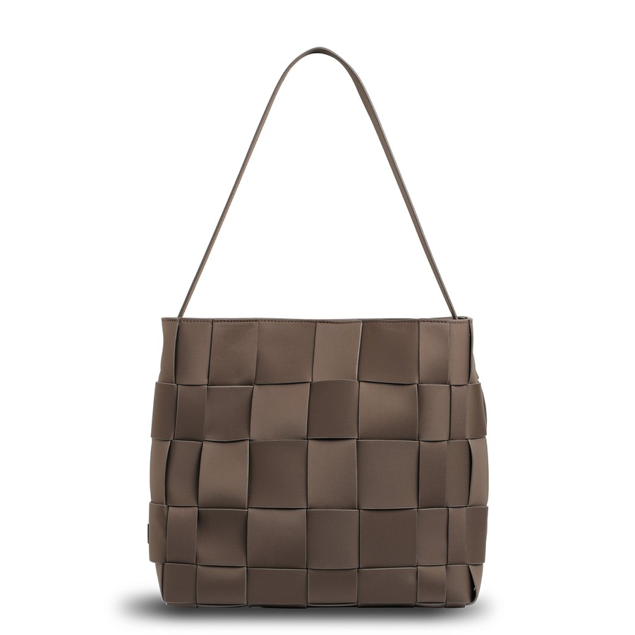 Prene - The Scarlett Bag (COCOA) Woven Neoprene Everyday Shoulder Bag