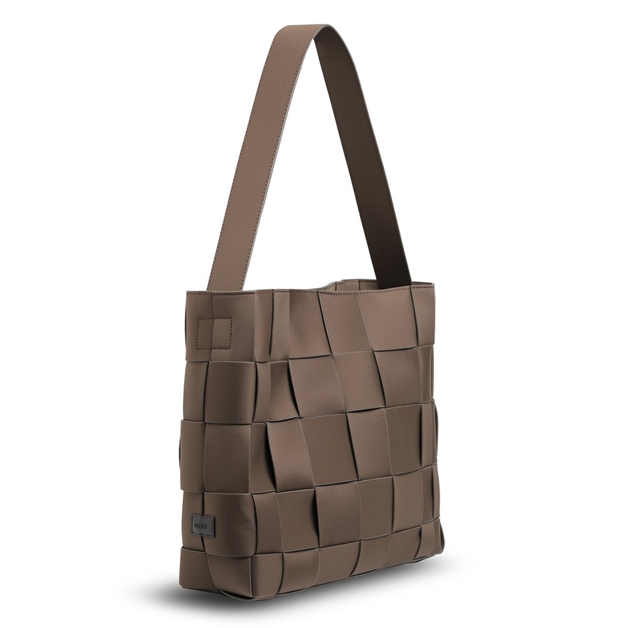 Prene - The Scarlett Bag (COCOA) Woven Neoprene Everyday Shoulder Bag