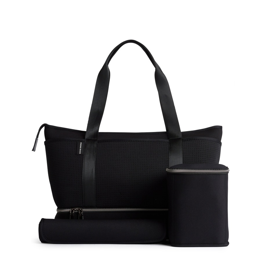 Prene - The Sunday Bag (BLACK) Neoprene Tote / Baby / Travel Bag