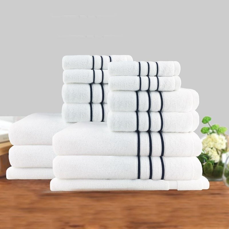 Different types and sizes of towels