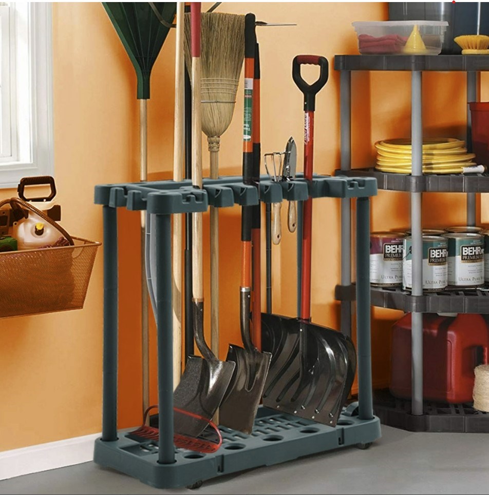 Garden tools storage rack