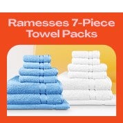 Ramesses 7-Piece Towel Packs