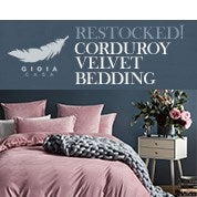 Restocked! Gioia Casa Corduroy Velvet Bedding