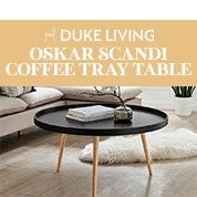 DukeLiving Oskar Scandi Coffee Tray Table