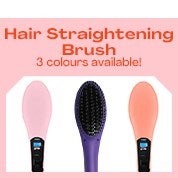 Hair Straightening Brush - 3 colours available!
