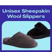 Unisex Sheepskin Wool Slippers