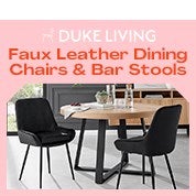 DukeLiving Faux Leather Dining Chairs & Bar Stools