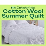 NEW! Onkaparinga Cotton Wool Summer Quilt