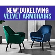 NEW! DukeLiving Velvet Armchairs