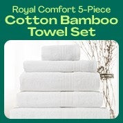 Royal Comfort 5-Piece Bamboo Towels