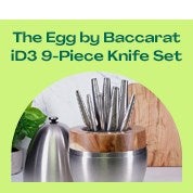 The Egg by Baccarat iD3 9 Piece Knife Set