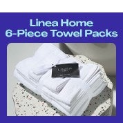 Linea Home 6-Piece Towel Packs