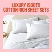 1900TC Cotton Rich Sheet Sets